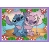Puzzle 4w1 Szalony dzień Lilo & Stitch Szalony dzień Trefl - 4 obrazki 4+