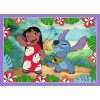 Puzzle 4w1 Szalony dzień Lilo & Stitch Szalony dzień Trefl - 4 obrazki 4+