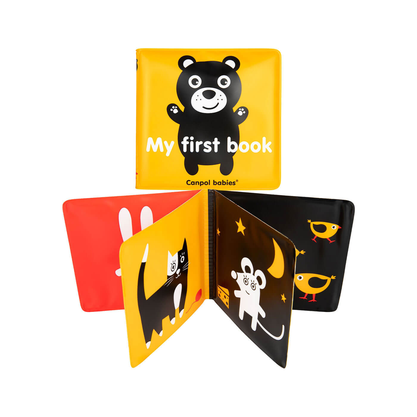 Książeczka miękka dla dziecka z piszczkiem do kąpieli Zwierzątka