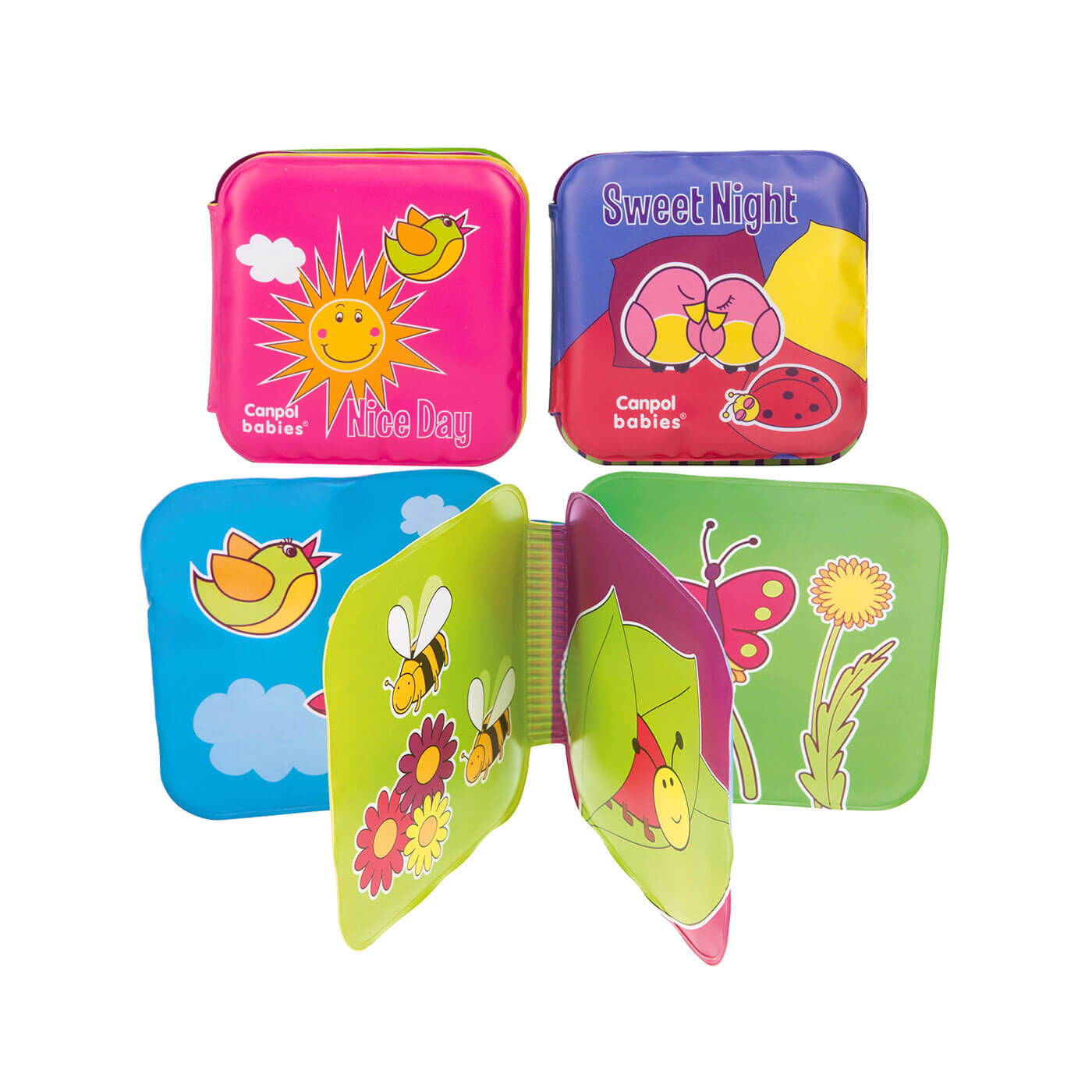 Zestaw książeczek edukacyjnych miękkie do zabawy i kąpieli 2 szt.