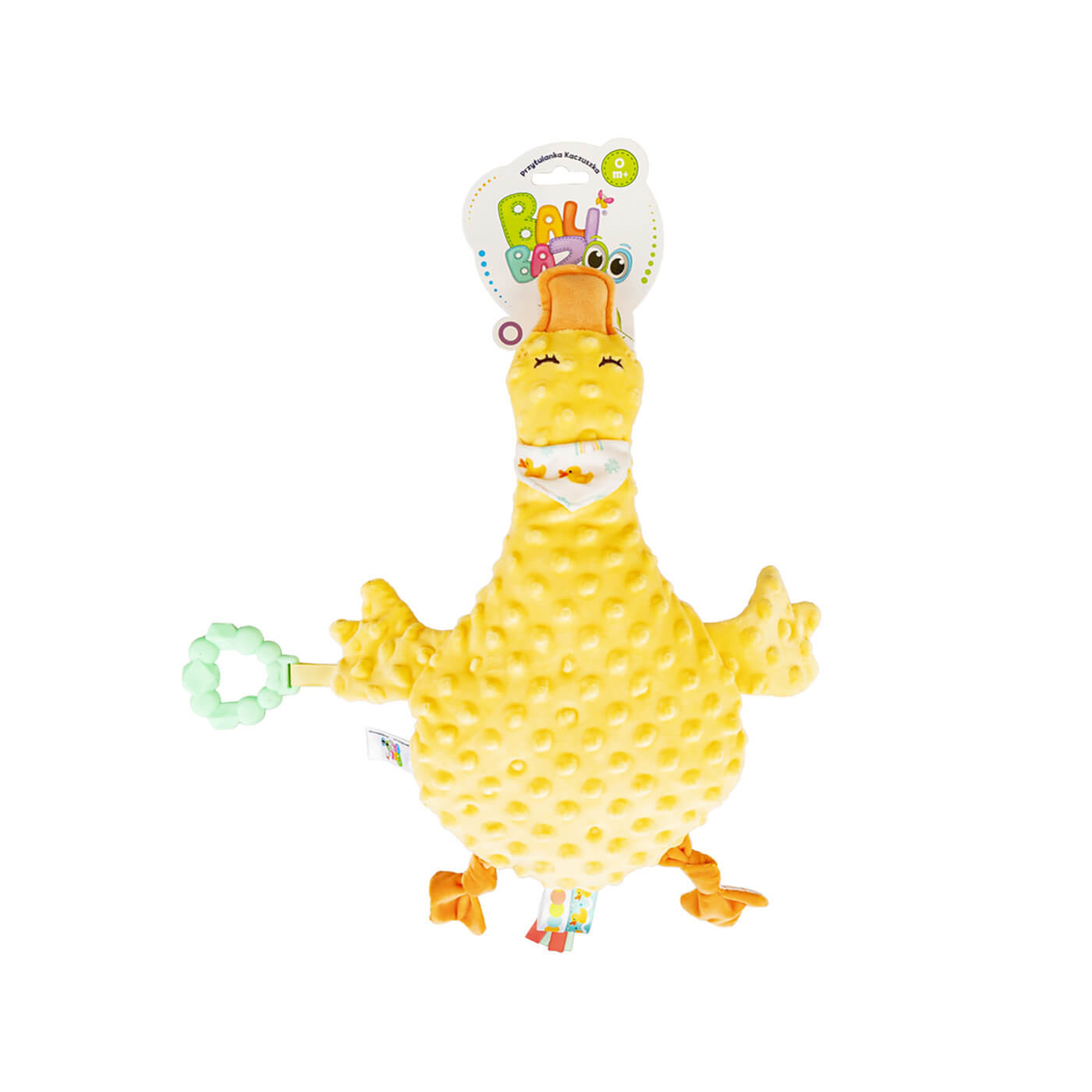 Zabawka pluszowa dla niemowląt, przytulanka kaczuszka 0+ Balibazoo