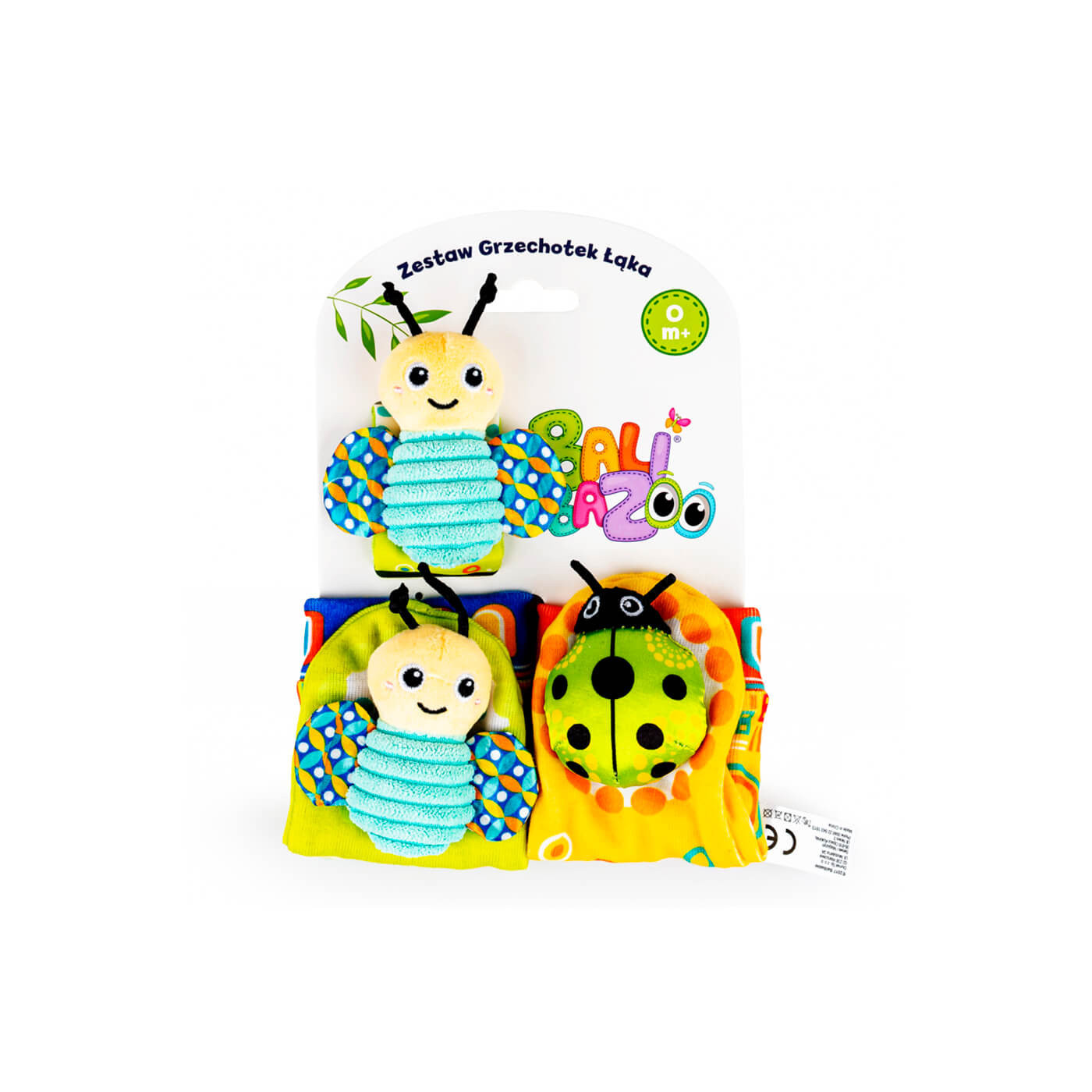 Zabawka dla niemowląt skarpetki + grzechotka na rączkę 0+ Balibazoo