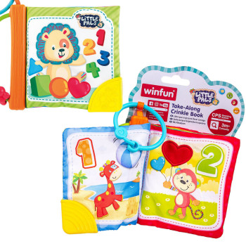 ANEK Mali Kumple – Książeczka Gryzak Sensoryczna dla Niemowląt +3m