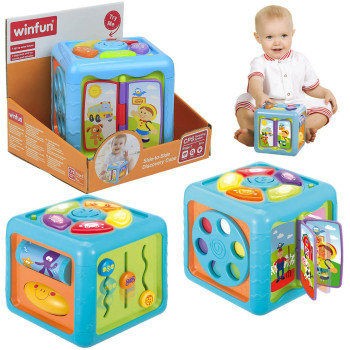 Kostka Edukacyjna - Interaktywna Zabawka z Melodiami i Światełkami Smily Play