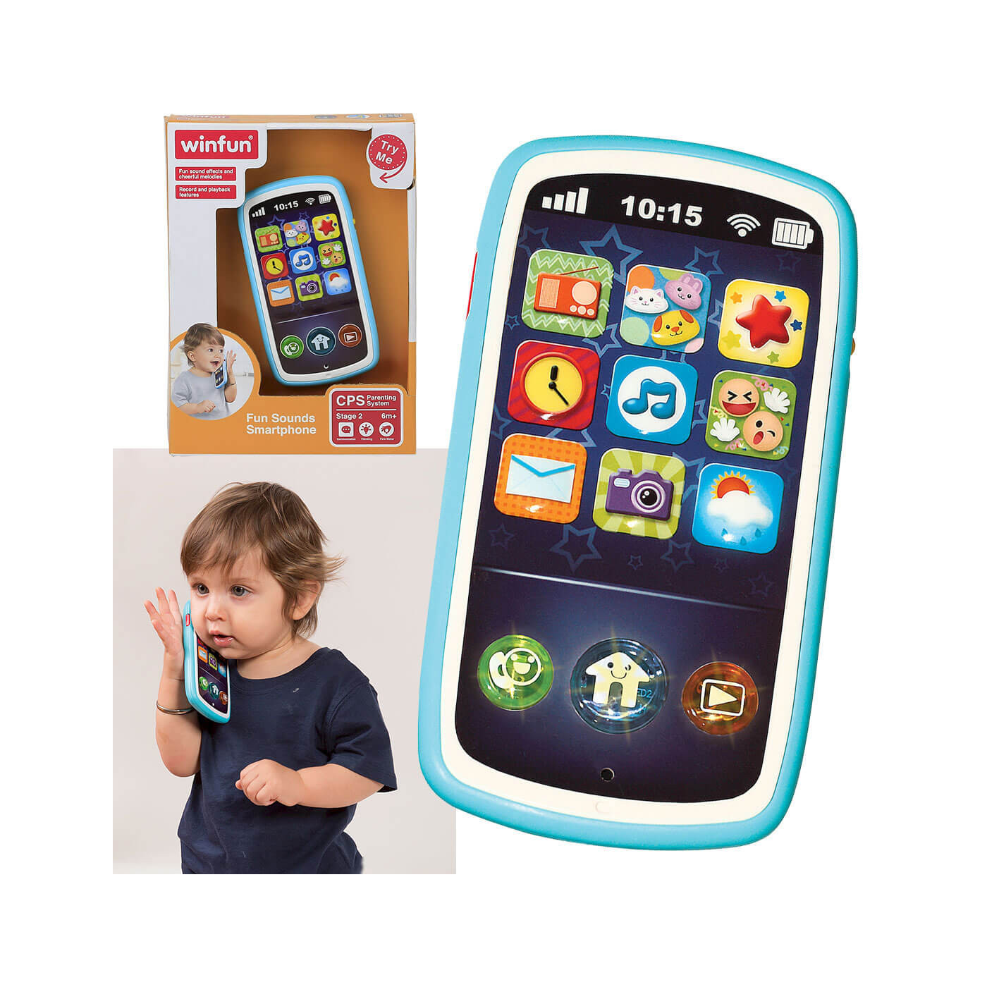 Telefonik dotykowy dla dziecka Smartfon Anek Smily Play 12m+