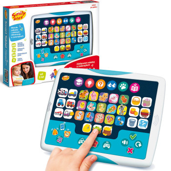 Smart Tablet "Zdobywam wiedzę o zwierzętach" SP98275 (3 +) – Smily Play – interaktywny, polski, 9 trybów zabawy