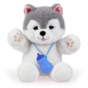Miś interaktywny pluszowy Piesek Husky Przytulanka Dumel 18m+