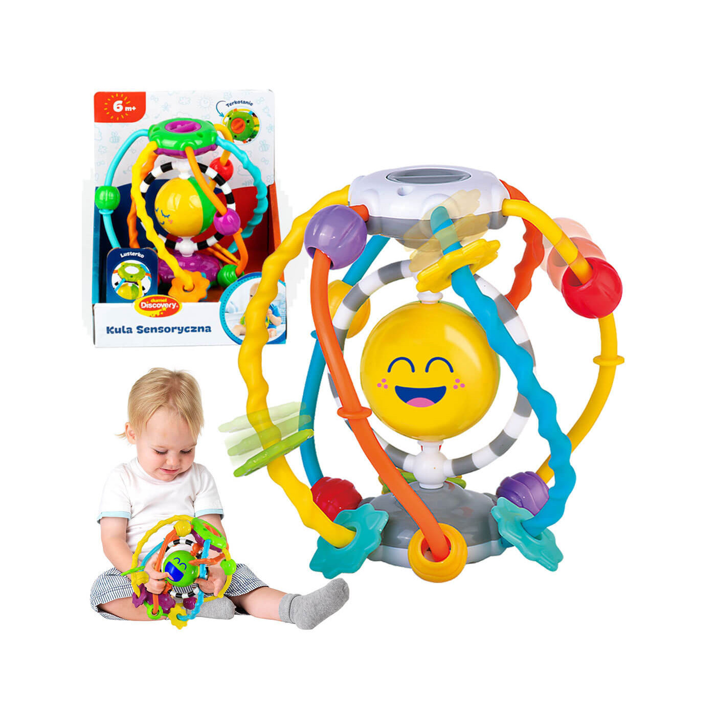 Kula Sensoryczna Dumel Discovery DD 42820 – edukacyjna zabawka dla niemowląt 6m+