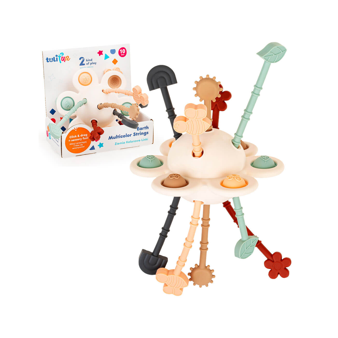 Kolorowe Linki do przeciągania TuliFun TF 30135 – sensoryczna zabawka