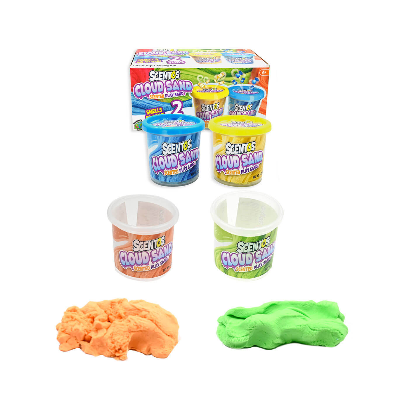 Pachnący piasek puszysty Dumel Scentos –2 kolory  zabawa sensoryczna dla dzieci 3+