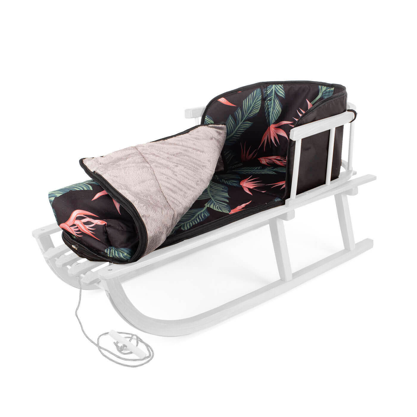 Śpiworek do sanek dziecięcych ocieplany stylowy uniwersalny