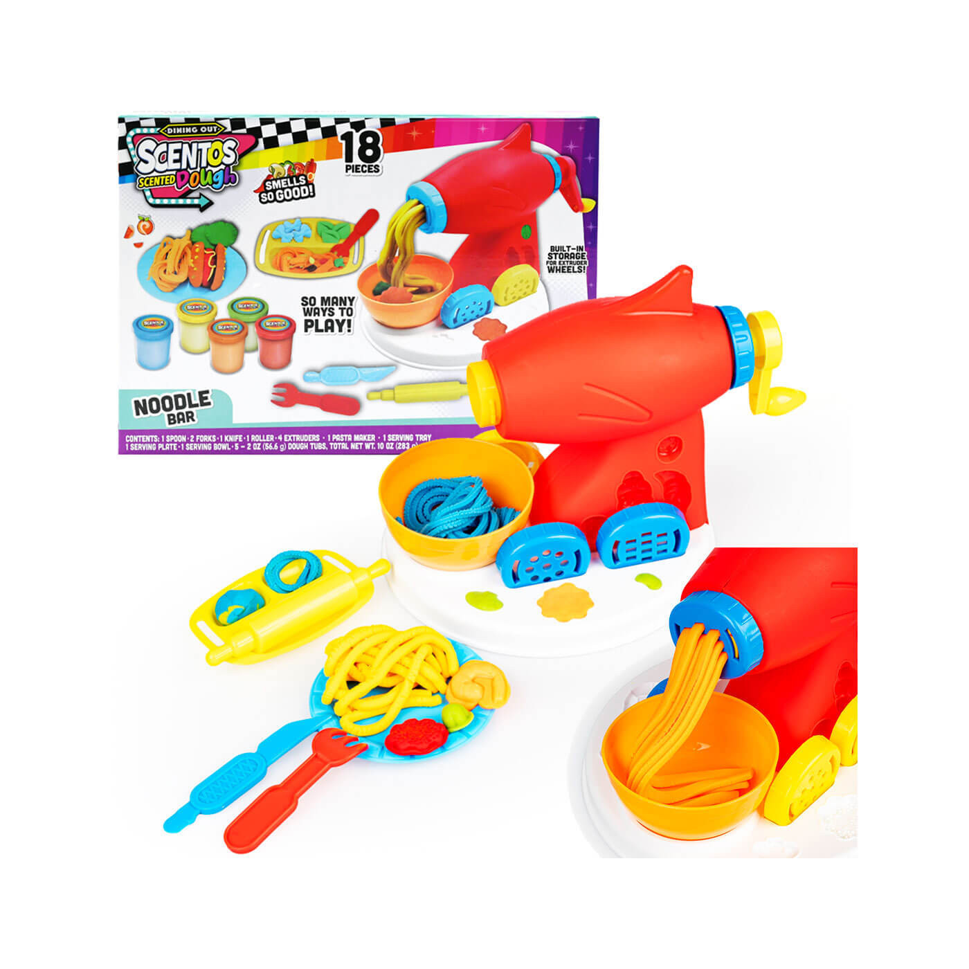 Maszynka do Makaronu – zestaw z pachnącą ciastoliną dla dzieci 3+