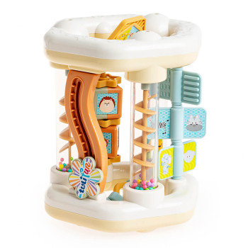 Zręcznościowy Roluś pastelowy – zabawka sensoryczna dla niemowląt 6m+