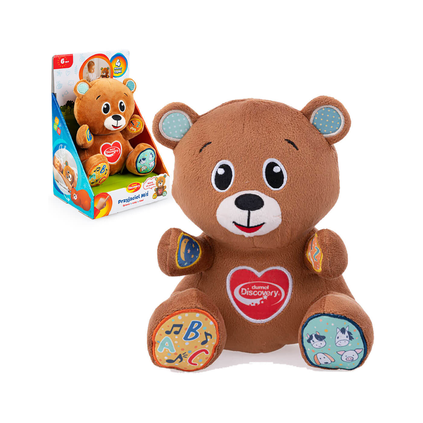 Przyjaciel Miś Dumel Discovery – edukacyjny pluszak do nauki i zabawy