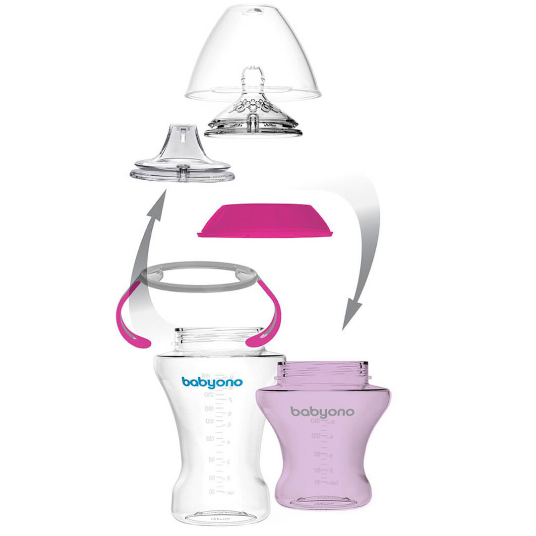 Kubek z silikonowym ustnikiem Babyono 