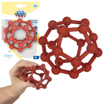 Gryzak silikonowy sensoryczny 0 m+ na ząbkowanie Canpol