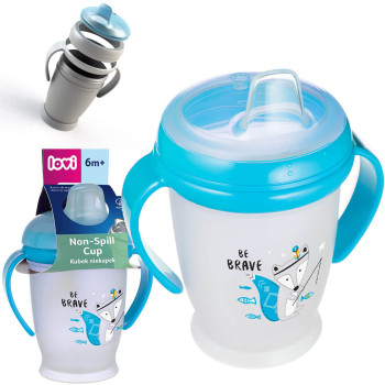 Kubek niekapek z silikonowym ustnikiem 250 ml 6m+ LOVI