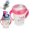 Kubek niekapek z silikonowym ustnikiem 250 ml 6m+ LOVI Sippy Master Girl