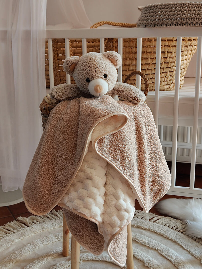 Kocyk podwójny bukla dla niemowląt