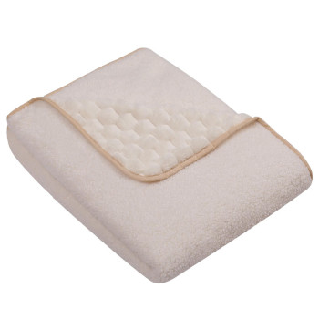 Kocyk podwójny Bouclé 90×80 cm – gruby koc niemowlęcy | Beżowy