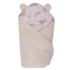 Rożek, becik niemowlęcy z tkaniny Bouclé Otulacz 80x75cm | Beżowy