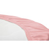 Prześcieradło do wózka łóżeczka dostawki bawełna jersey 75x35cm | Różowe