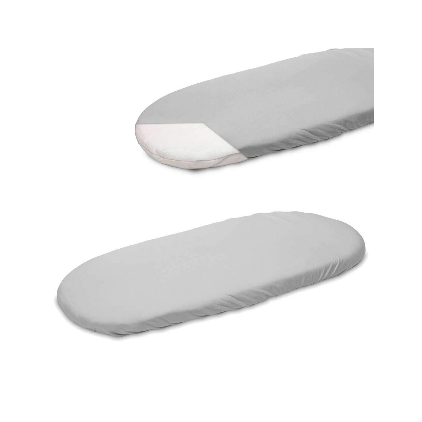 Prześcieradło do wózka łóżeczka dostawki bawełna jersey 75x35cm | Szare