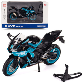 Ścigacz, motocykl sportowy zabawka metalowy model kolekcjonerski światło i dźwięk