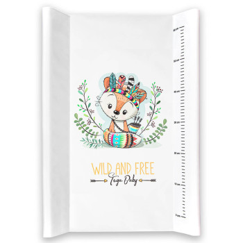 Przewijak usztywniany na łóżeczko, nadstawka na komodę twarda 50x70 cm | Lisek