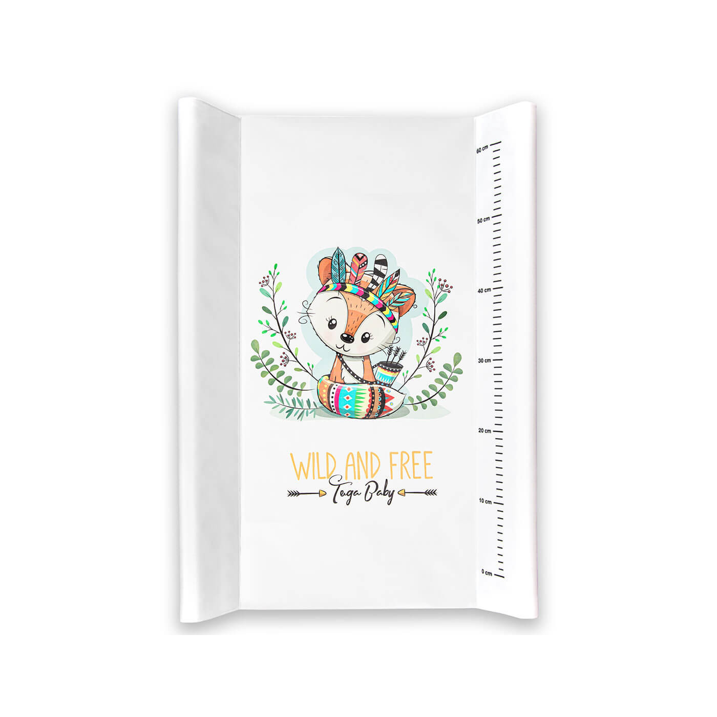 Przewijak usztywniany na łóżeczko, nadstawka na komodę twarda 50x70 cm | Lisek