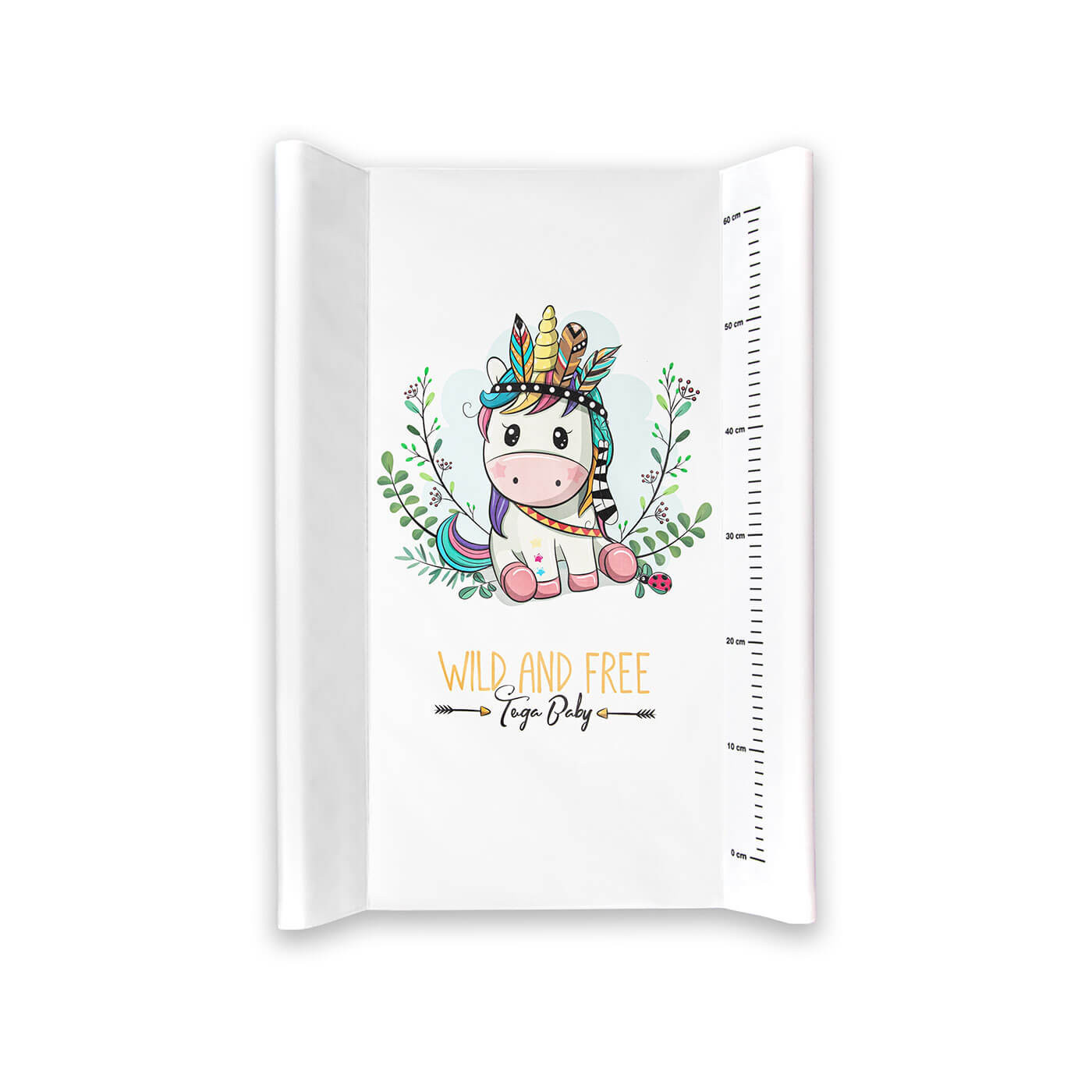 Przewijak usztywniany na łóżeczko, nadstawka na komodę twarda 50x70 cm | Jednorożec