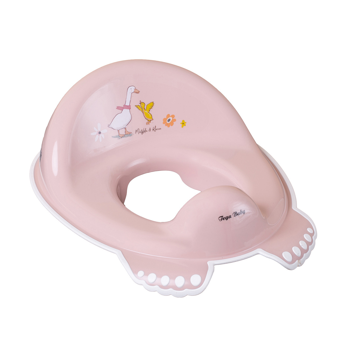 Nakładka na sedes dziecięca, antypoślizgowa Tega Leśna Opowieść jasno-różowa