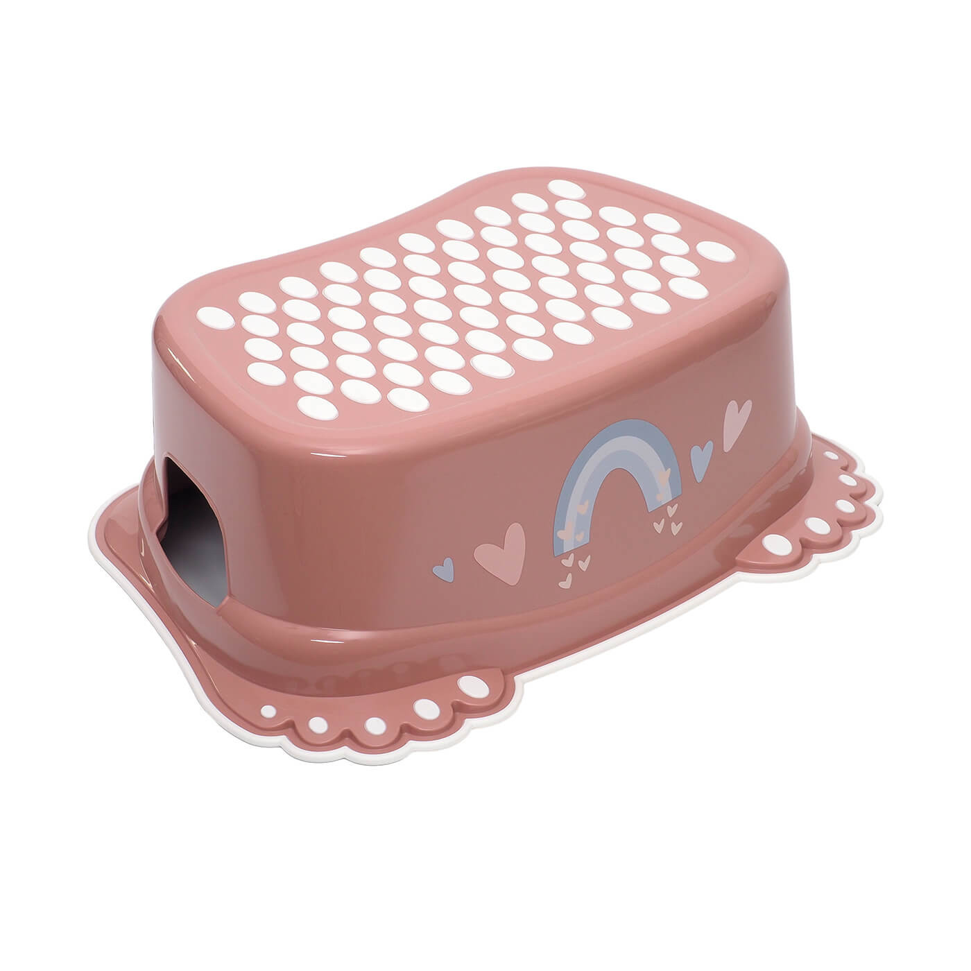 Podnóżek, podest dla dzieci łazienkowy, toaletowy antypoślizgowy Tega Meteo róż