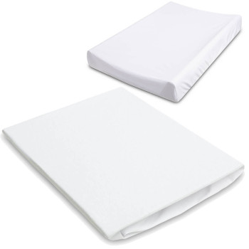 Pokrowiec, prześcieradło na przewijak 70-80 x 50cm Sensillo | Biały