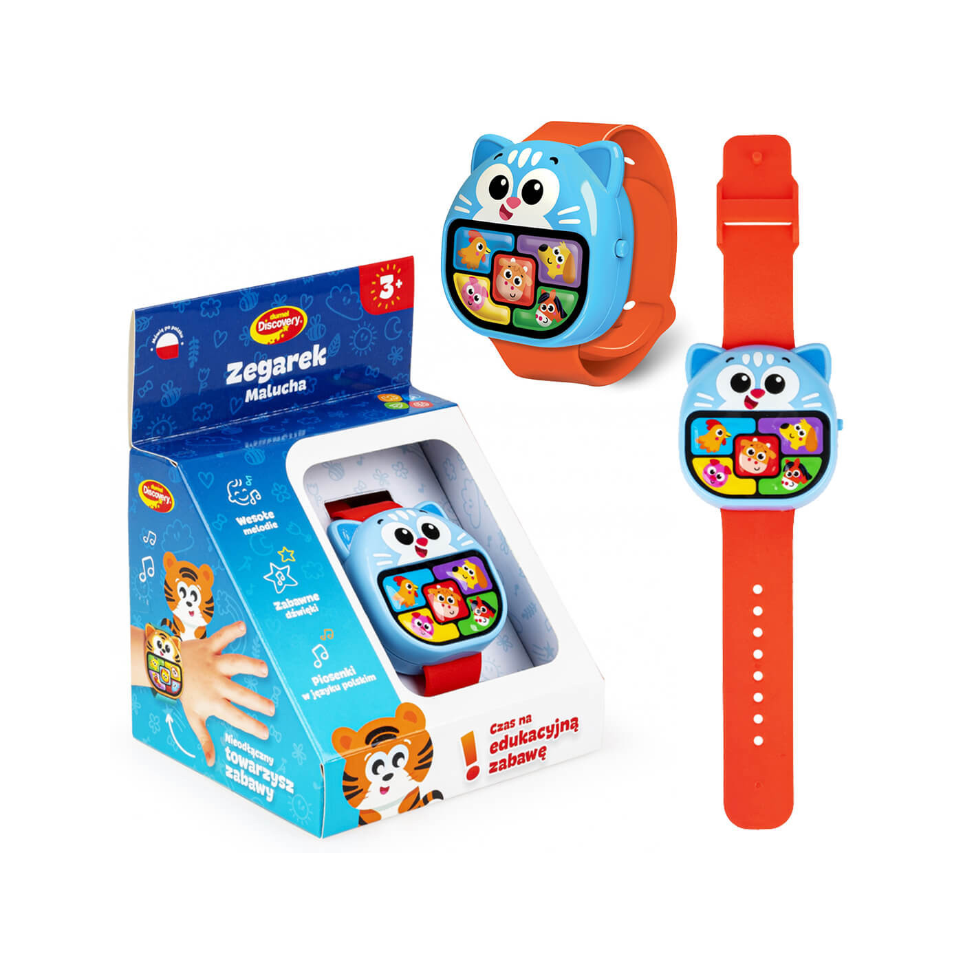 Zegarek dla dziecka Kotek zabawka interaktywna Dumel Discovery