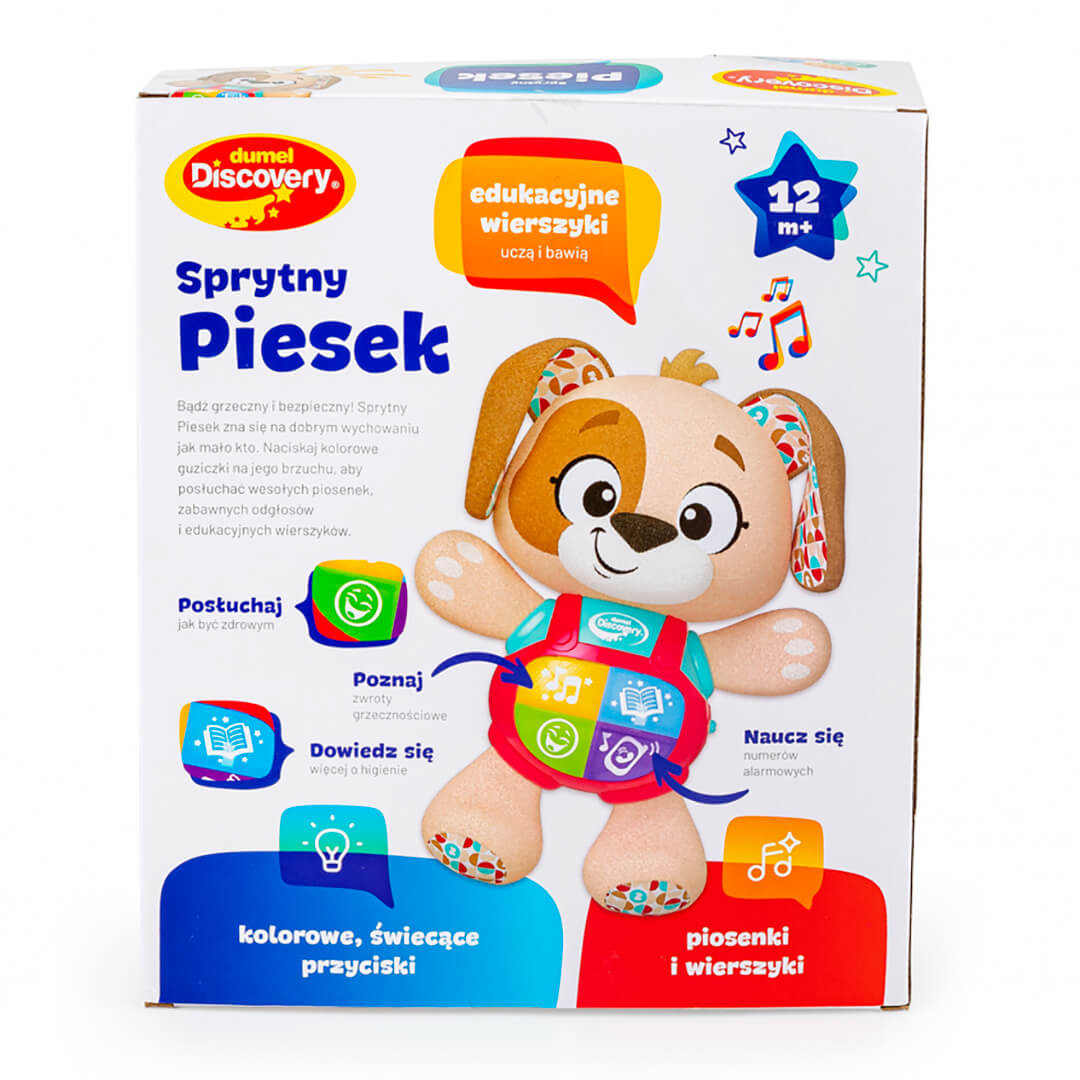 Sprytny piesek przytulanka dumel