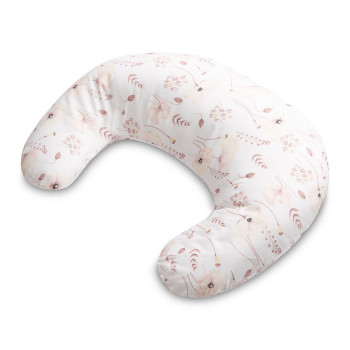 Rogal do karmienia, poduszka do spania w ciąży dla mamy bawełniany Sensillo | Maki pastelowe