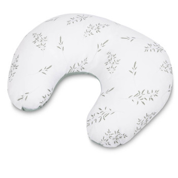 Rogal ciążowy Muślinowy do spania dla mamy, poduszka do karmienia Sensillo | Gałązka Zielony