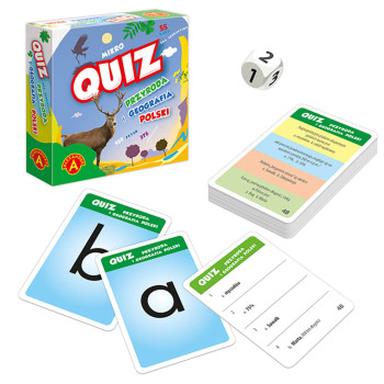 Gra podróżna mikro QUIZ Przyroda i geografia Polski? Gra kieszonkowa Alexander