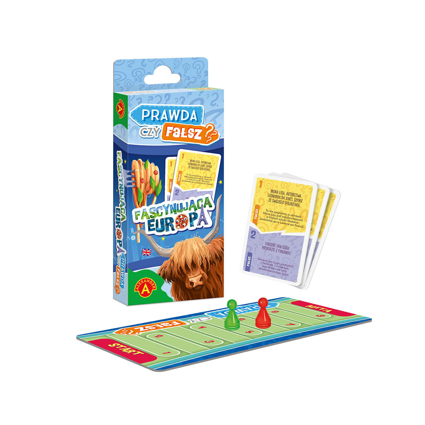 Gra podręczna Prawda czy Fałsz fascynująca Europa Alexander