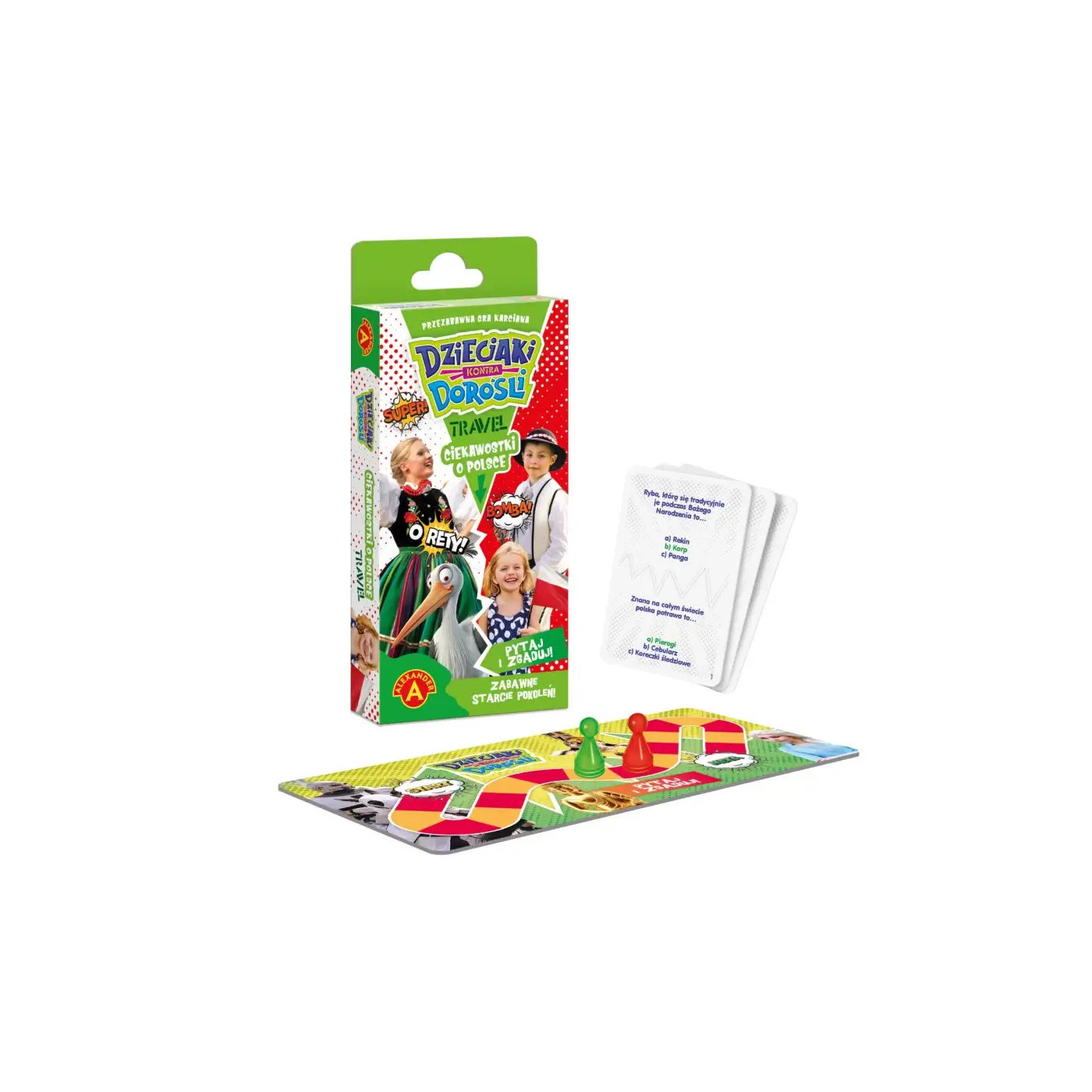 Gra karciana Dzieciaki kontra Dorosli ciekawostki o Polsce Alexander