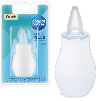 Gruszka do nosa dla niemowląt i dzieci - aspirator ręczny na katarek u dzieci