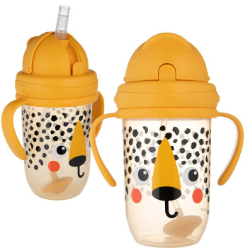 Kubek niekapek z rurką silikonową z odważnikiem 270 ml Canpol | Gepard