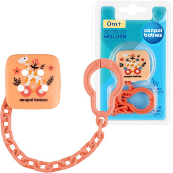 Łańcuszek do smoczka uspokajającego TOYS różowy Canpol babies