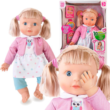 Lalka Natalia Mądra Przyjaciółka 41 cm – interaktywna lalka mówiąca, edukacyjna zabawka dla dzieci 3+