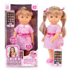 Lalka Natalia chodząca z smartfonem 41 cm – interaktywna lalka mówiąca po polsku i angielsku