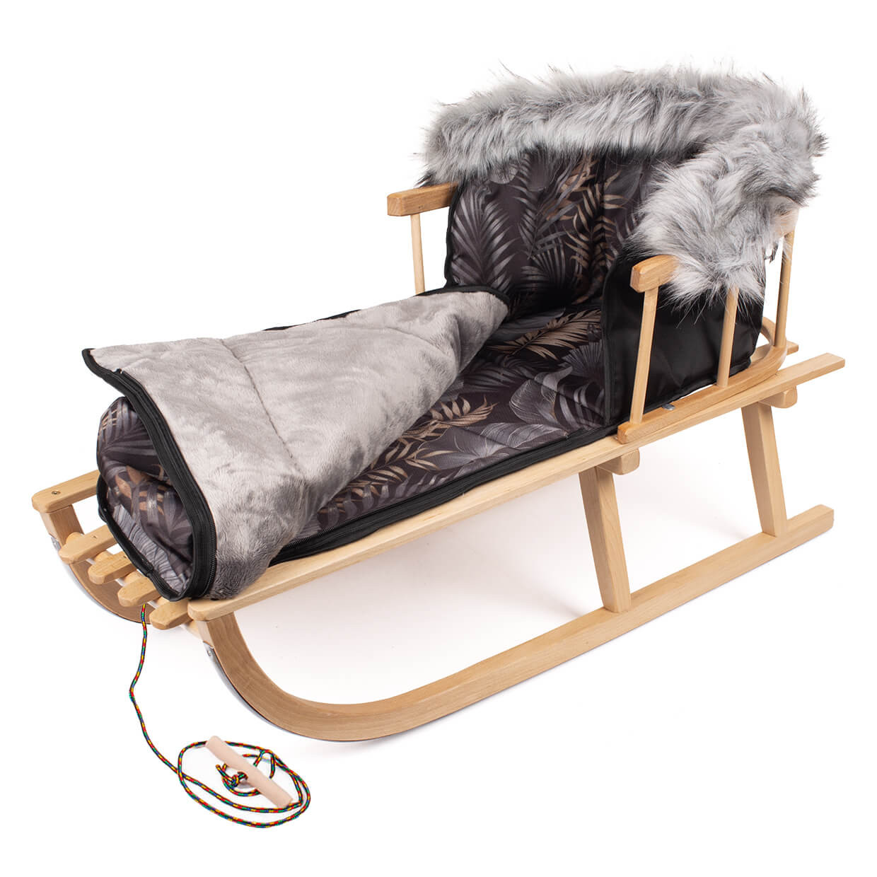 Śpiworek do sanek z polarowym wnętrzem