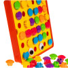 Układanka Guziczkowa Mozaika z 12 wzorami – rozwój przez zabawę
