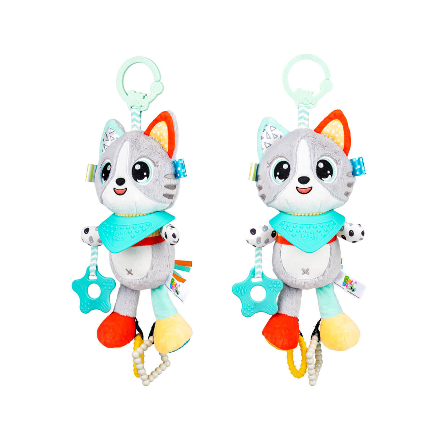 Zawieszka pluszowa dla niemowląt sensoryczna Kotek Luka Dumel Balibazoo