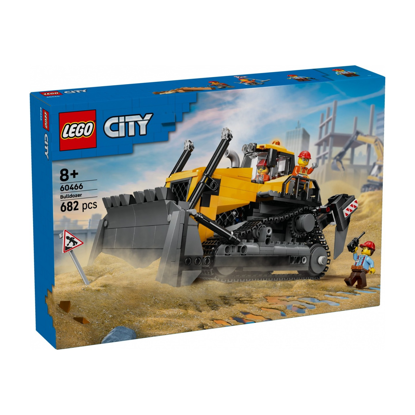 Klocki Lego City Żółty buldożer z ładowarką 60466 +8
